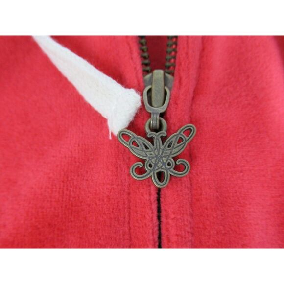 Chicago Blackhawks Hooded Sweater Zipper Touch by Alyssa Milano Sz Large A12 - Picture 5 of 8